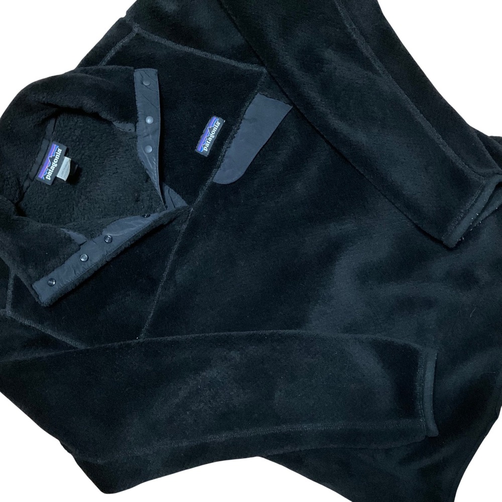 Patagonia Women Re-Tool Snap-T Fleece Pullover Black Polartec Small 25442